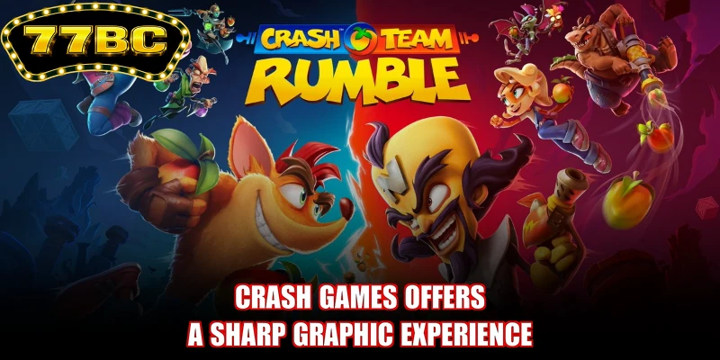 Crash games offers a sharp graphic experience