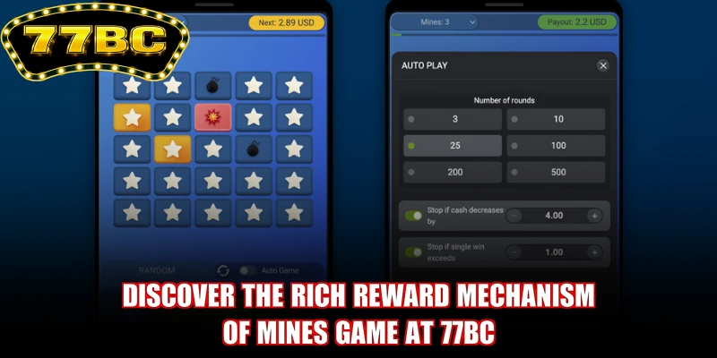 Discover the rich reward mechanism of Mines game at 77BC