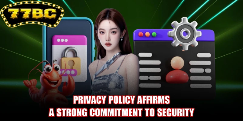 Privacy policy affirms a strong commitment to security