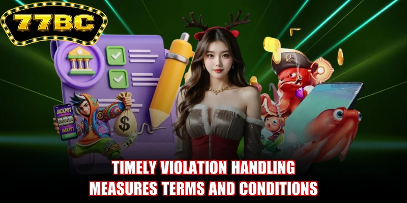 Timely violation handling measures Terms and conditions